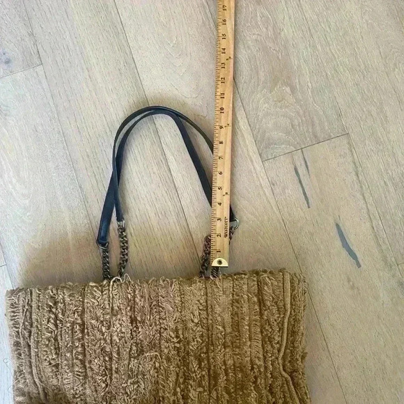 Zara Frayed Fabric Shopper Beige Women Zara - Picture 5 of 7
